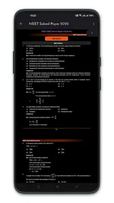 NEET Solved Papers android App screenshot 0