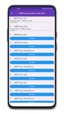 NEET Solved Papers android App screenshot 3