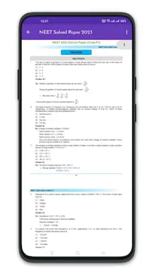 NEET Solved Papers android App screenshot 4